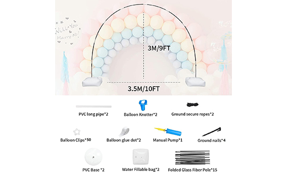 ຂົນສົ່ງປູມເປົ້າ arch set