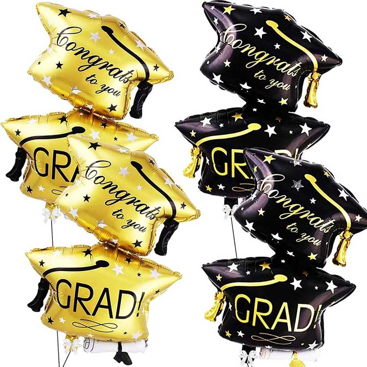 32 Inches Graduation Cap Balloons Set