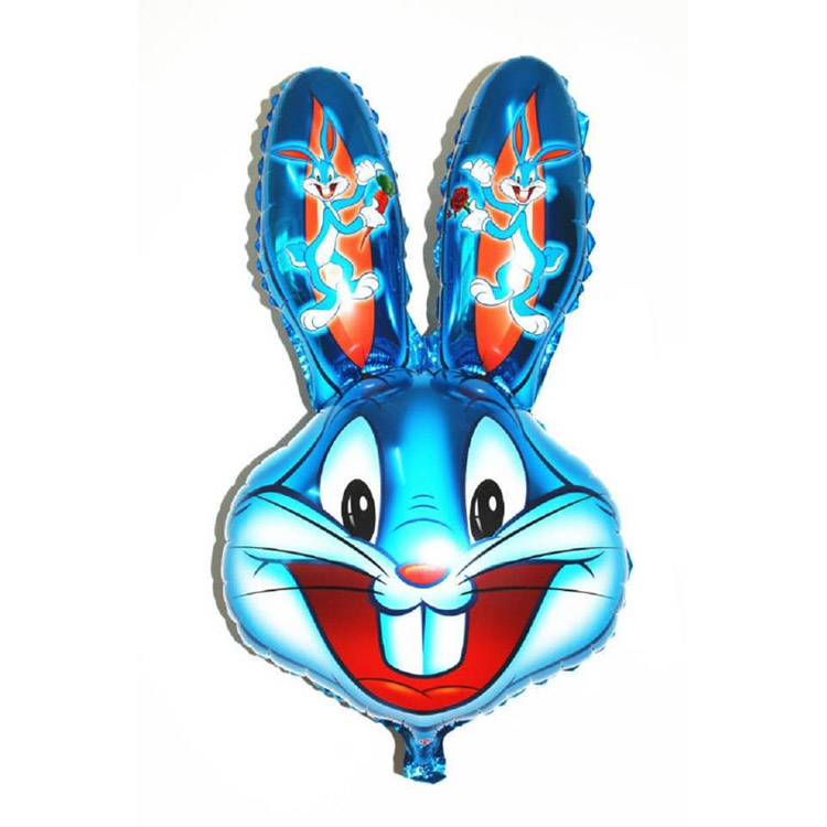 Bunny Head Foil Balloons