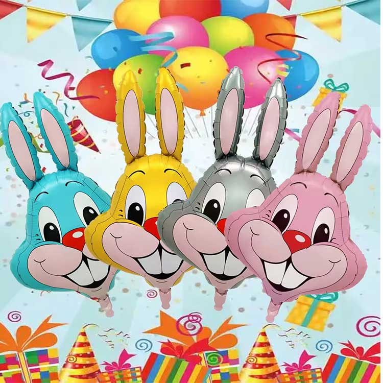 Easter Rabbit Foil Balloon