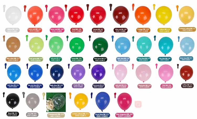 Eco friendly latex balloons