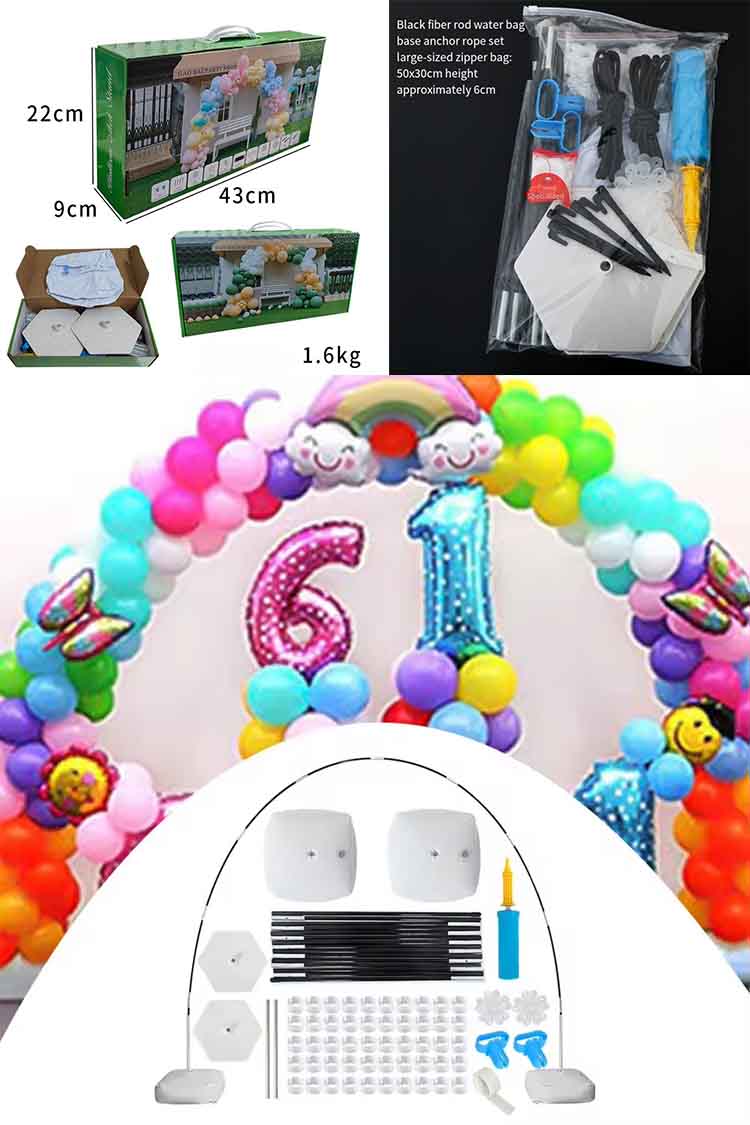 balloon arch stand kit packaging