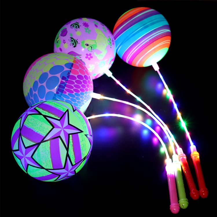 ເຊືອກບານ bouncy ກັບໄຟ LED